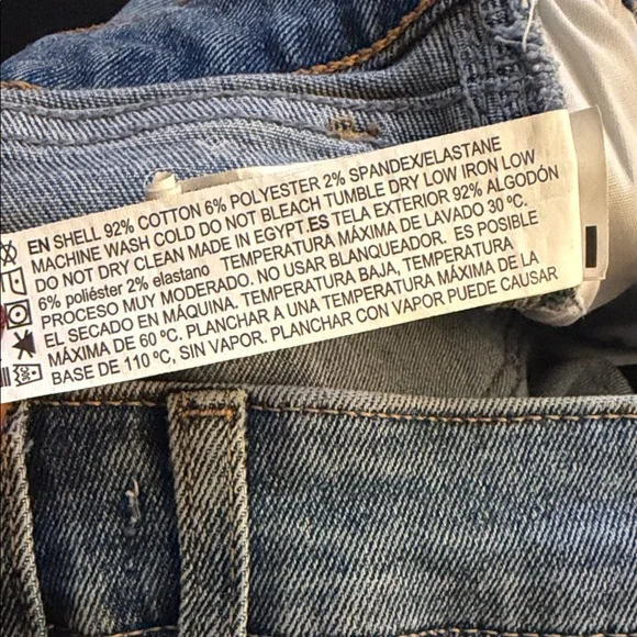 Forever 21 Blue Distressed Jean Shorts - Picture 4 of 4